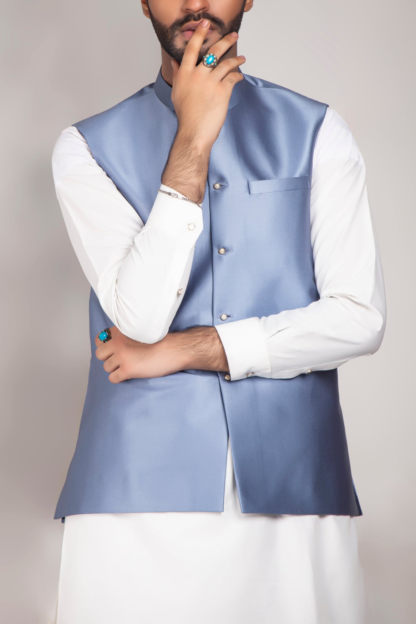 RSH Waist Coat Men's Blue