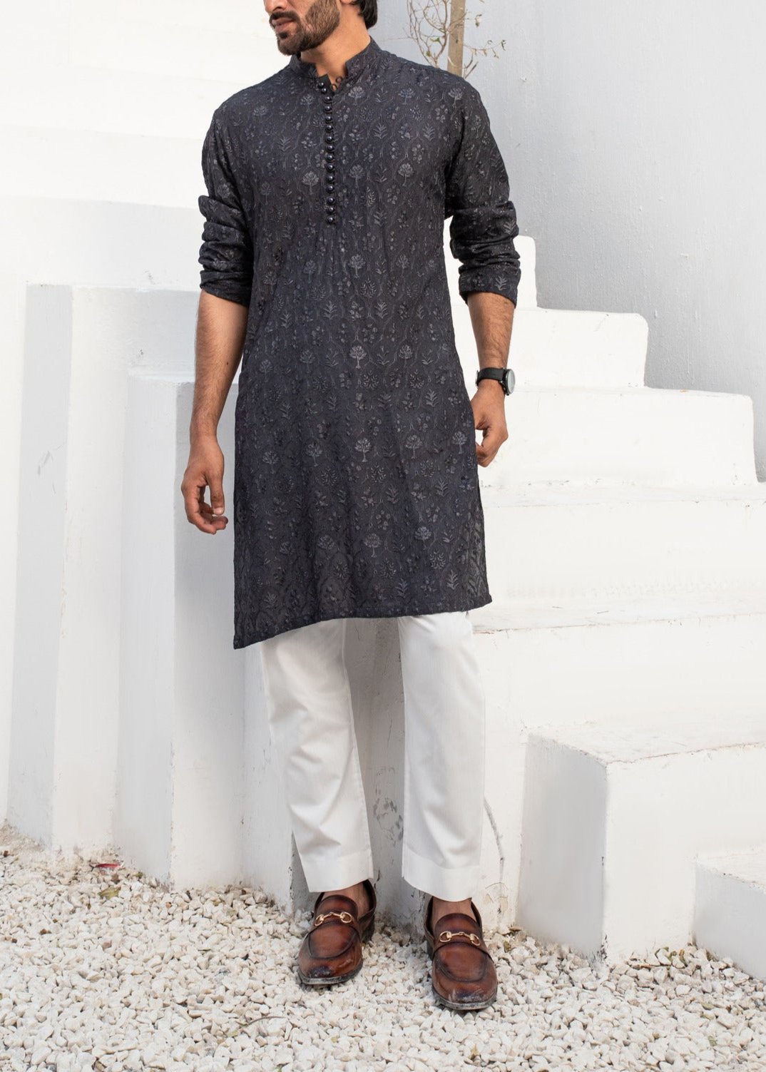 RSH Black Style Kurta Pajama