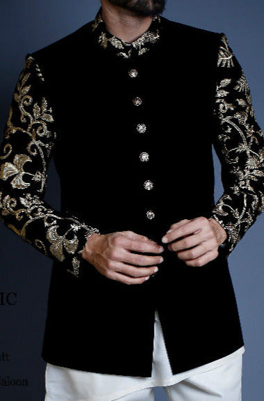 RSH 88 Gold Black Velvet Prince Coat