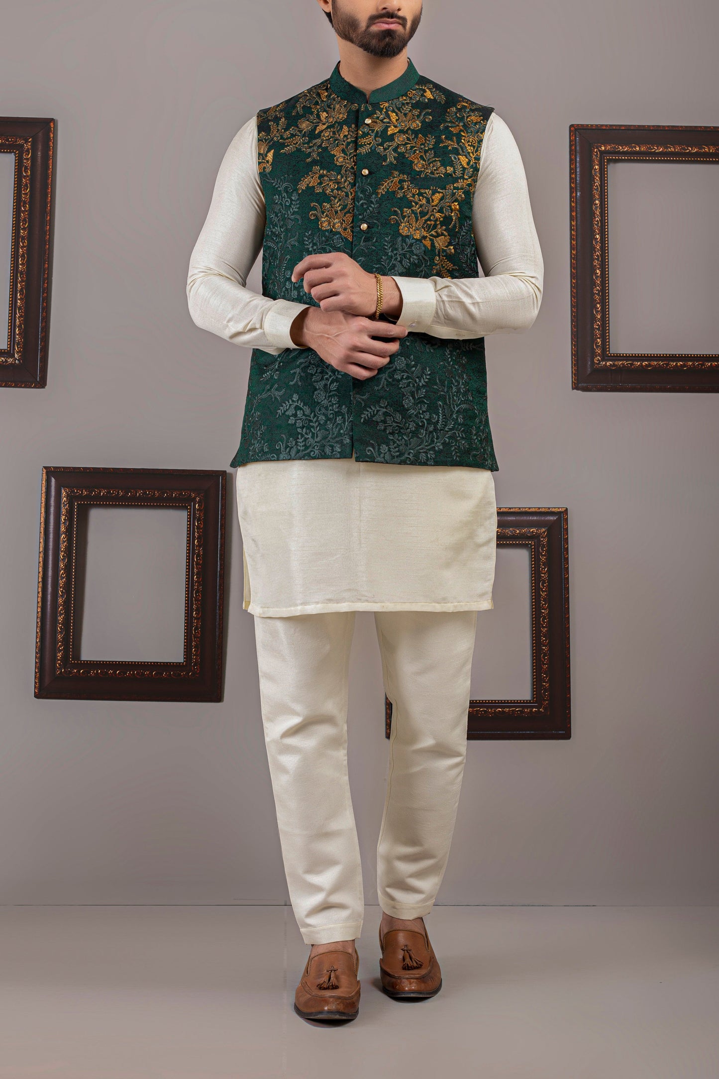 RSH Green Copper Waist Coat