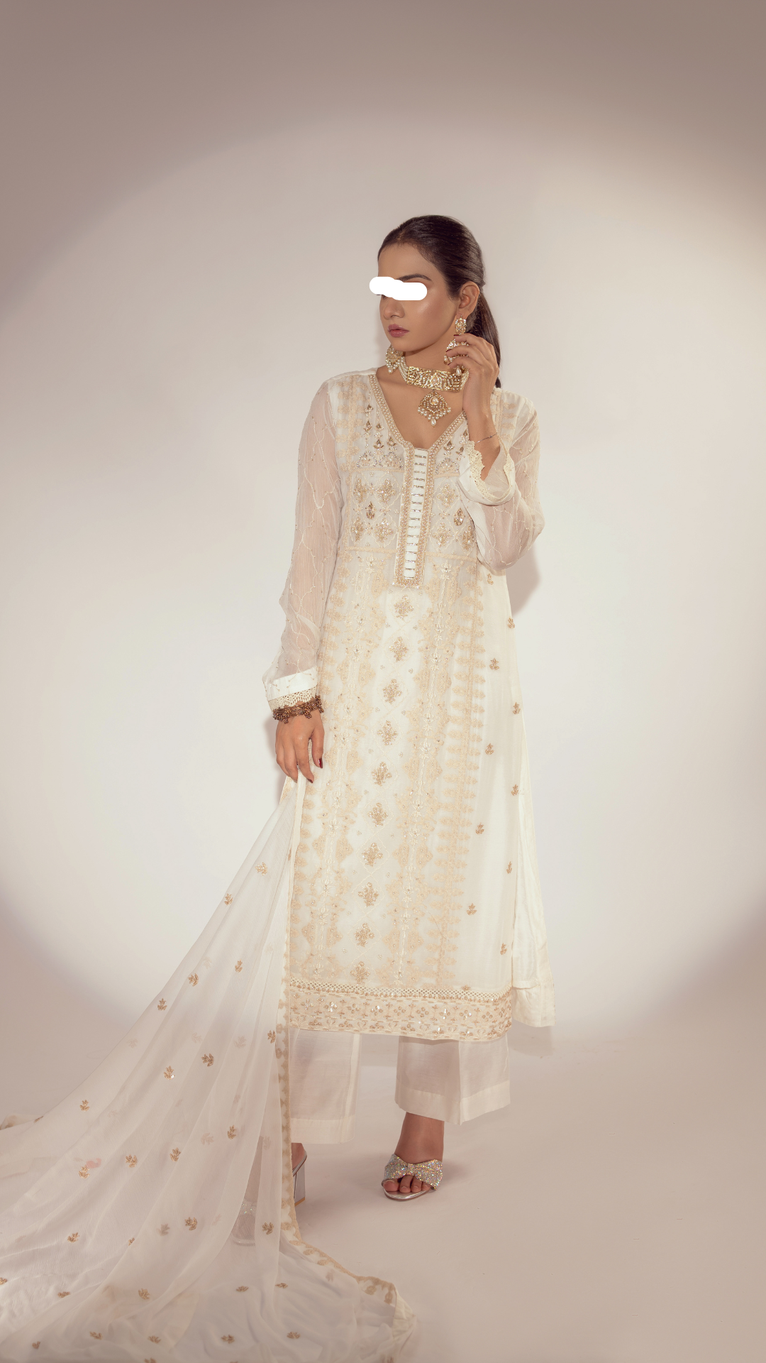 Republic Women's 10 Zamzama White 3-Piece Dress
