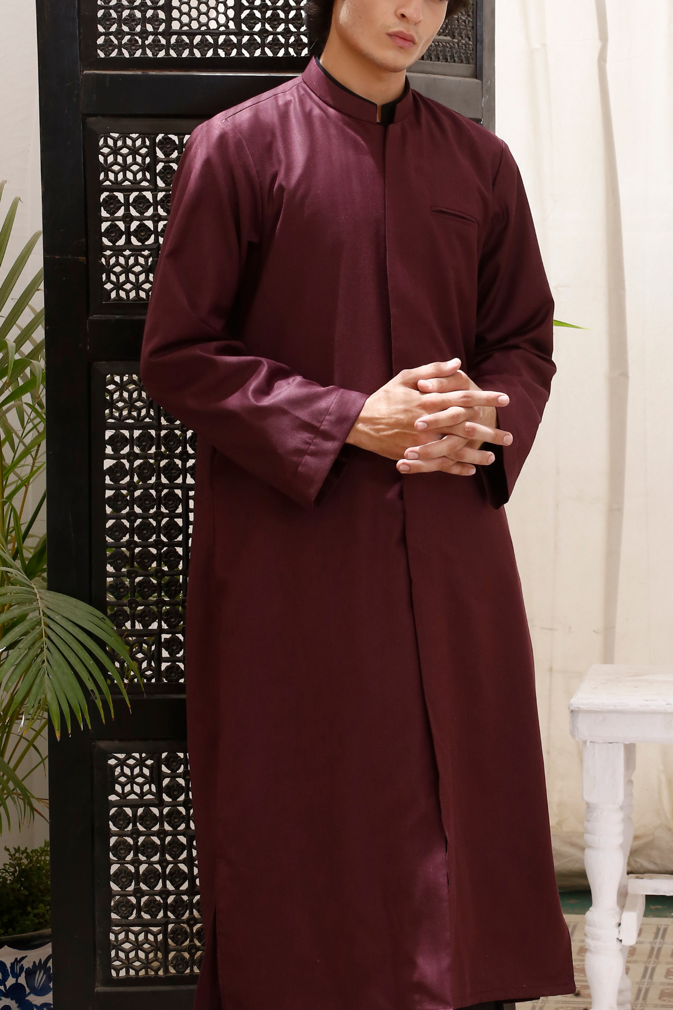 Mandarin Collar Jumani