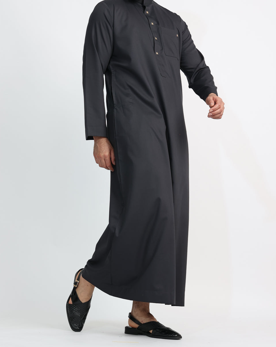 RSH 03 Black Mens Thobe Jubba