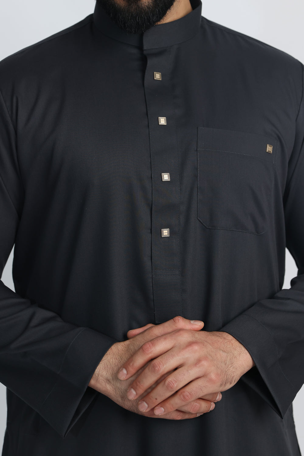 RSH 03 Black Mens Thobe Jubba