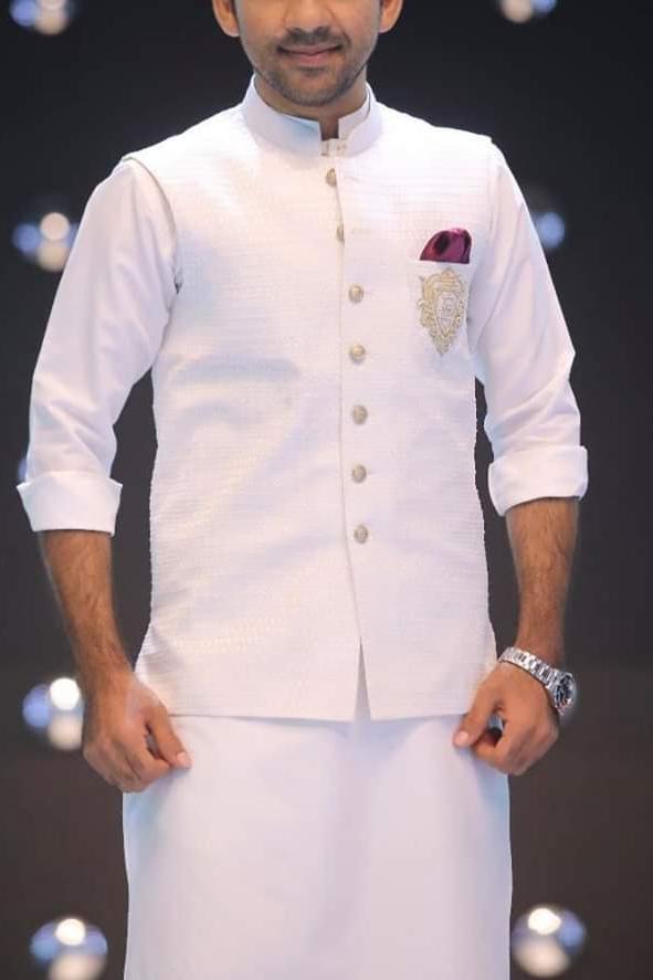 RSH White Monogram WaistCoat