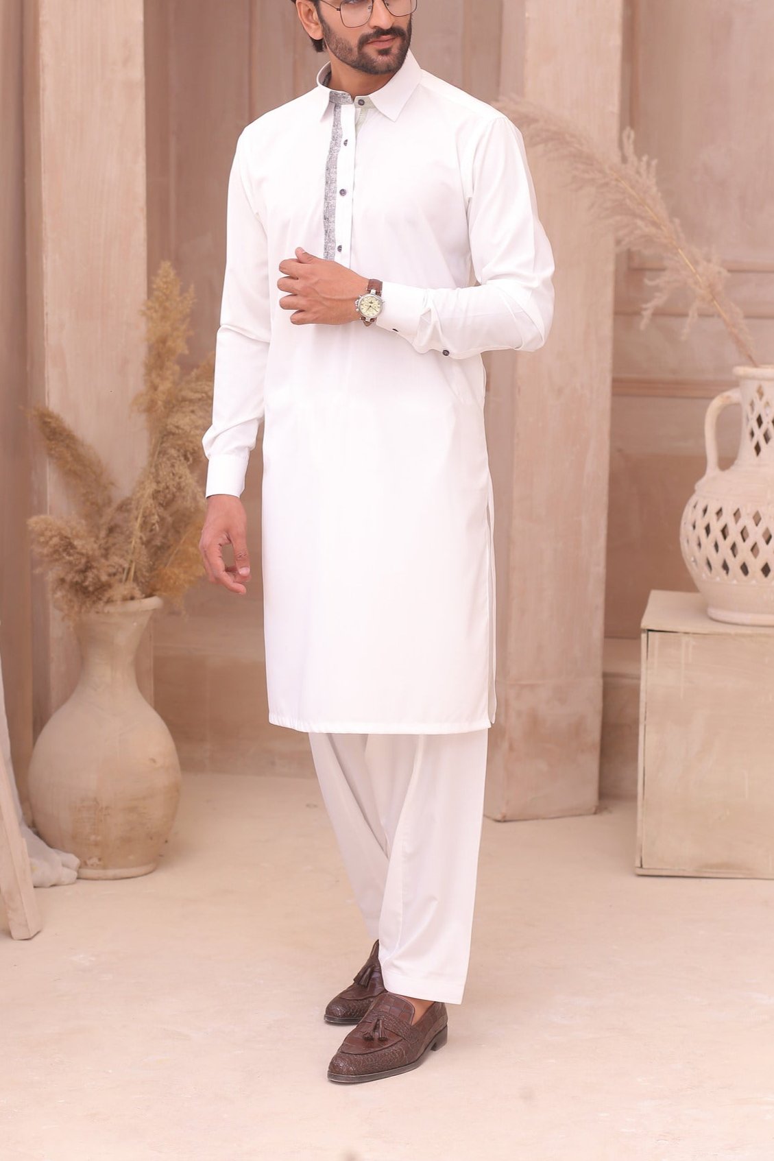 RSH 2010 White Shalwar Kameez