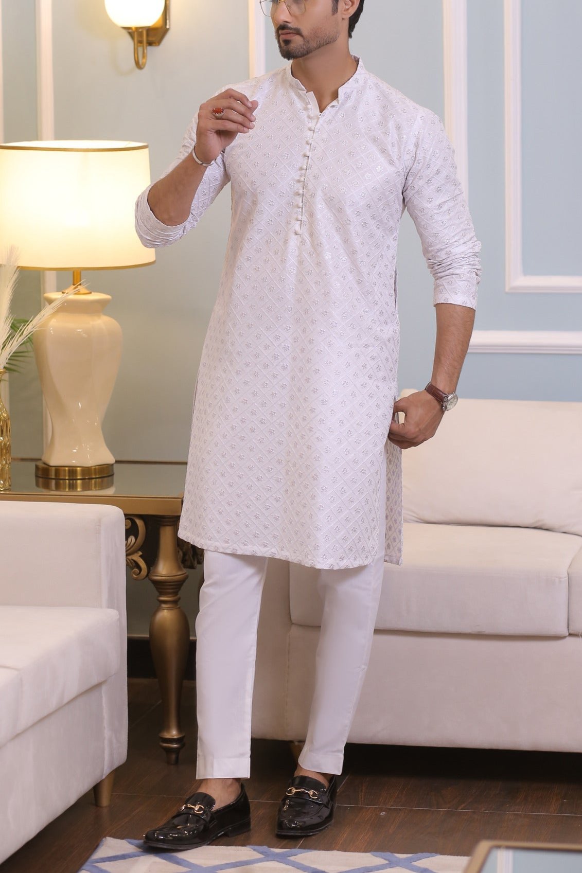 RSH White Kurta Pajama Design