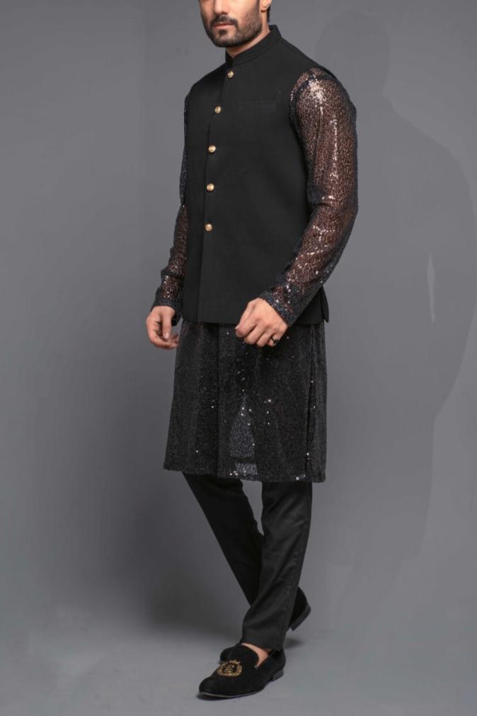 RSH Black Waist Coat