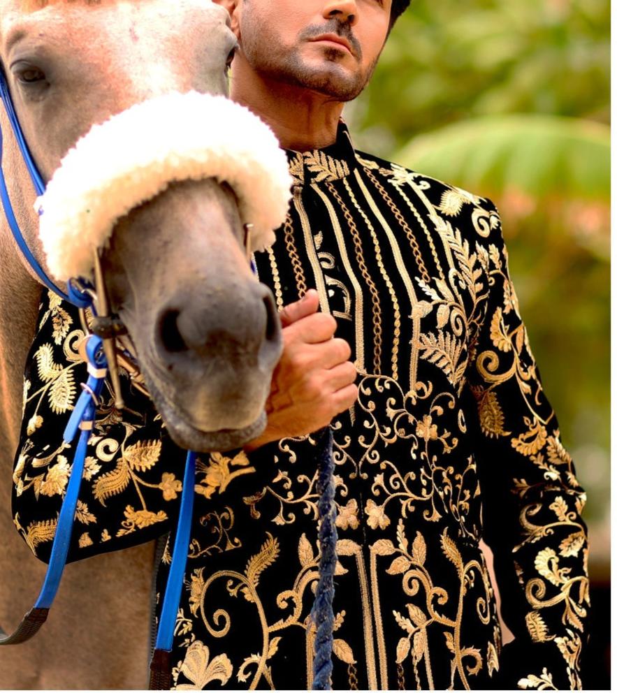 RSH 63 Black Velvet Gold Prince Coat