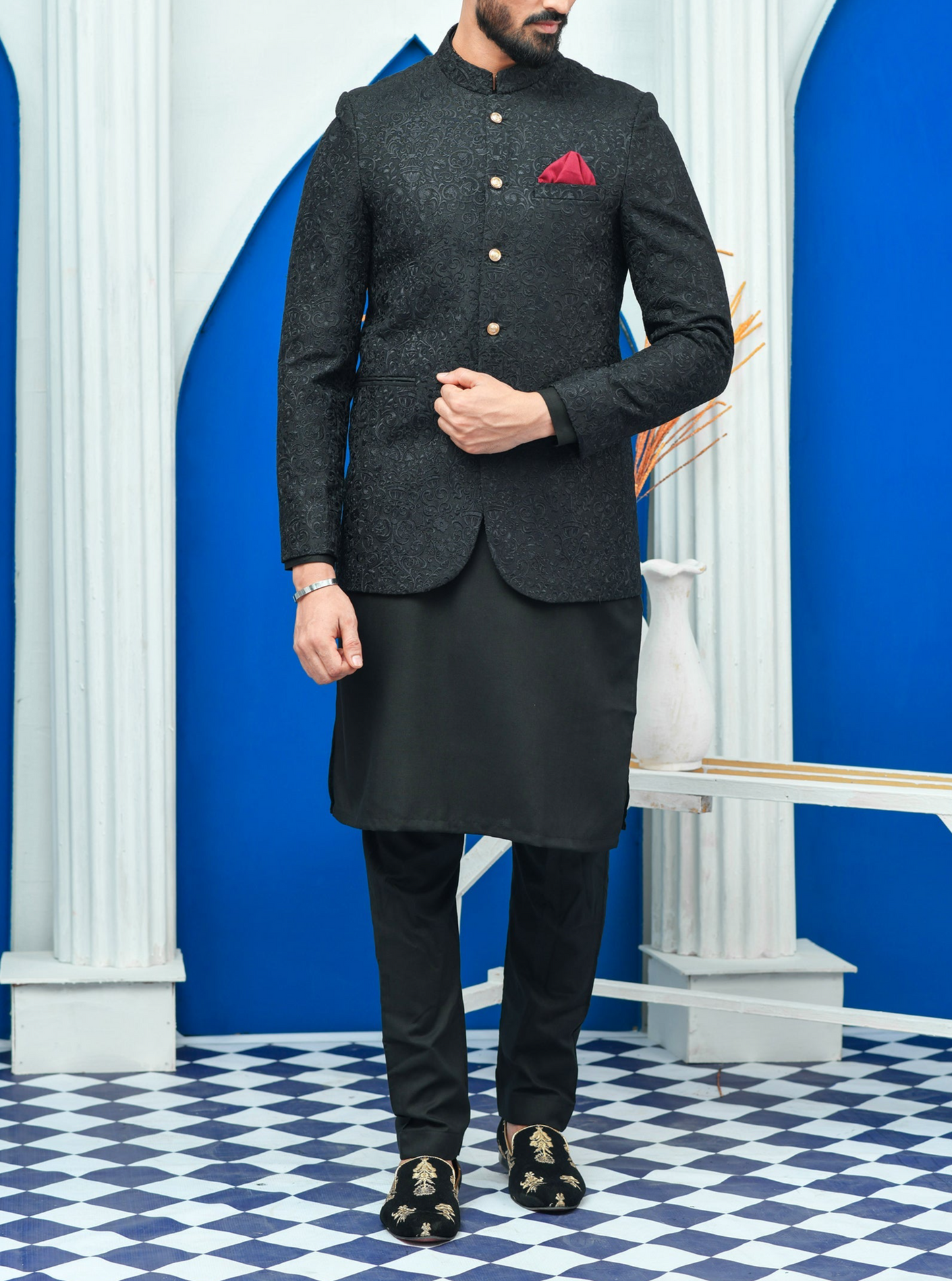 RSH 08 Black Men Prince Suit