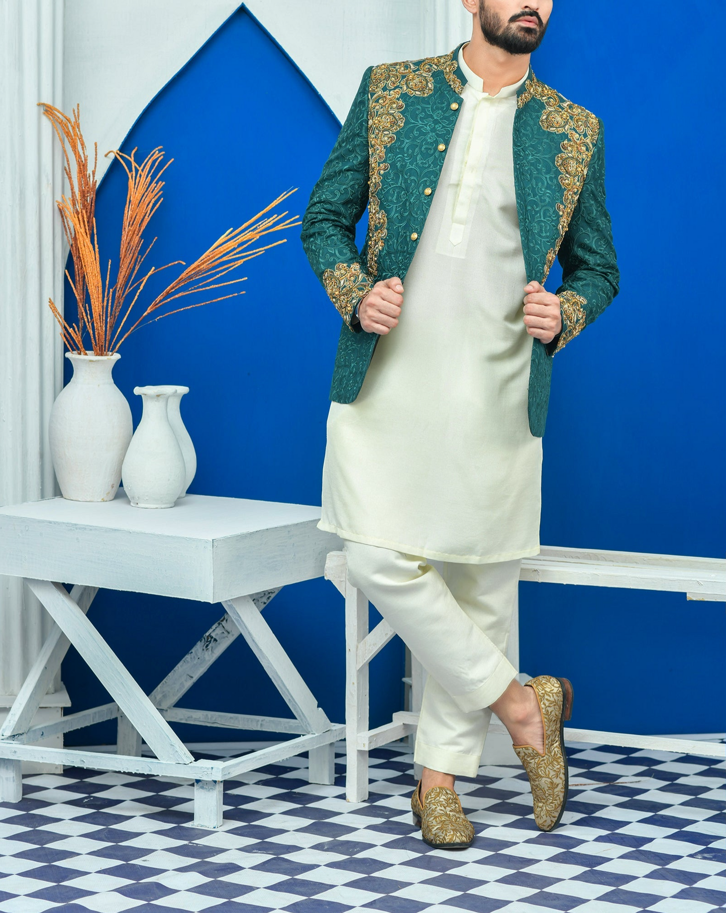 RSH 06 Green Prince Suits For Wedding