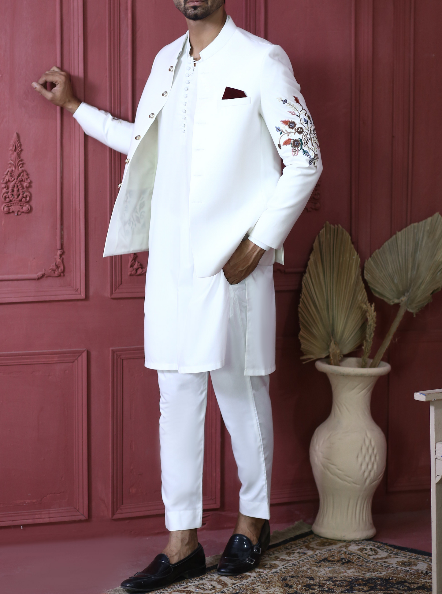 RSH 03 White Prince Coats Embroidered