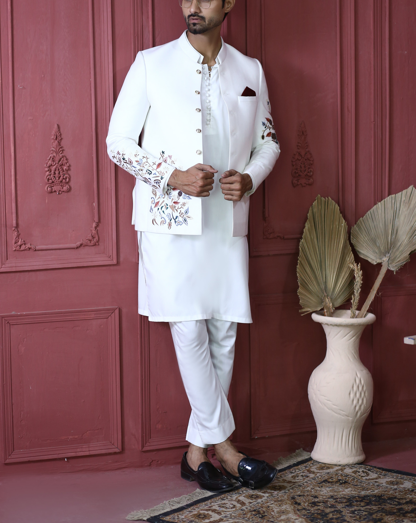 RSH 03 White Prince Coats Embroidered