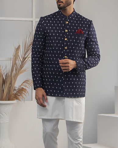 RSH 14 Navy Blue Groom Prince Coat