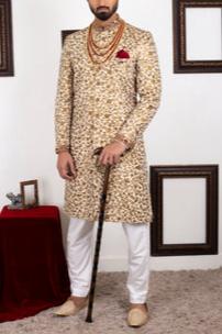 Royal Men Copper Gold Sherwani