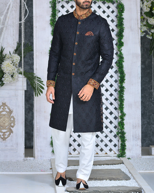 RSH SH-1 Black Sherwani