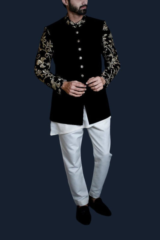RSH 88 Gold Black Velvet Prince Coat