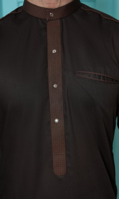 Brown Jubba Dress For Men