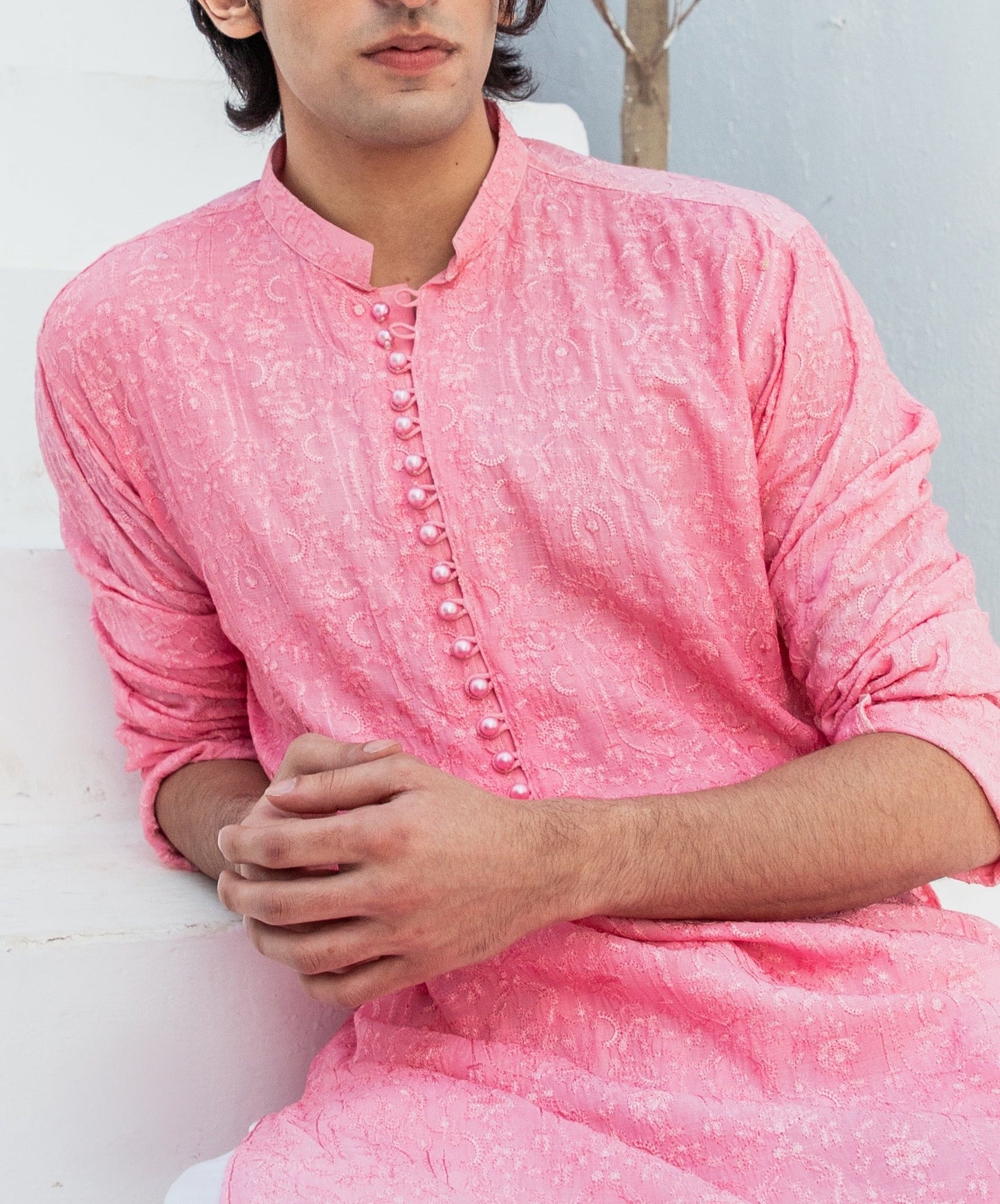RSH Pink Kurta Pajama For Male