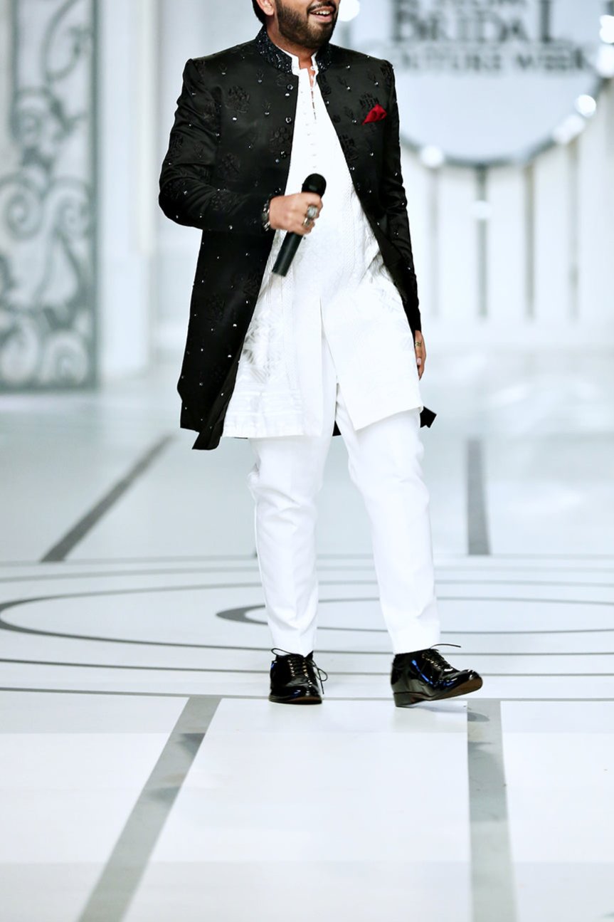 black sherwani