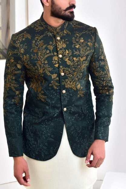 RSH 58 Green Prince Coat For Men