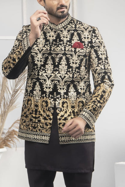 RSH 86 Black Prince Coat For Occasions
