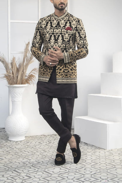 RSH 86 Black Prince Coat For Occasions