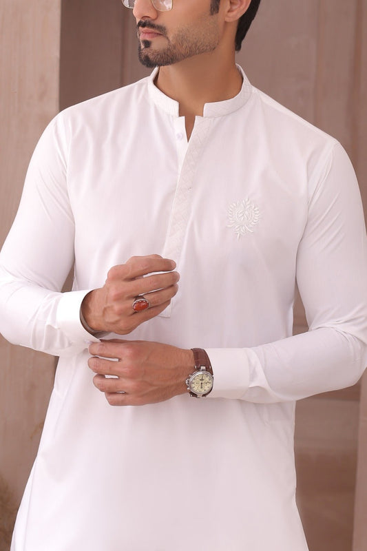 RSH 2012 White Men Shalwar Kameez Design