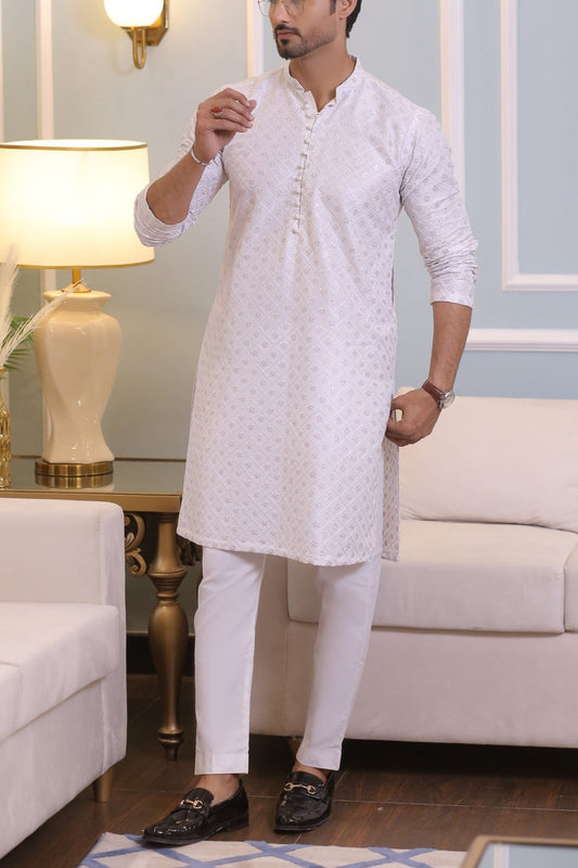 RSH White Kurta Pajama Design
