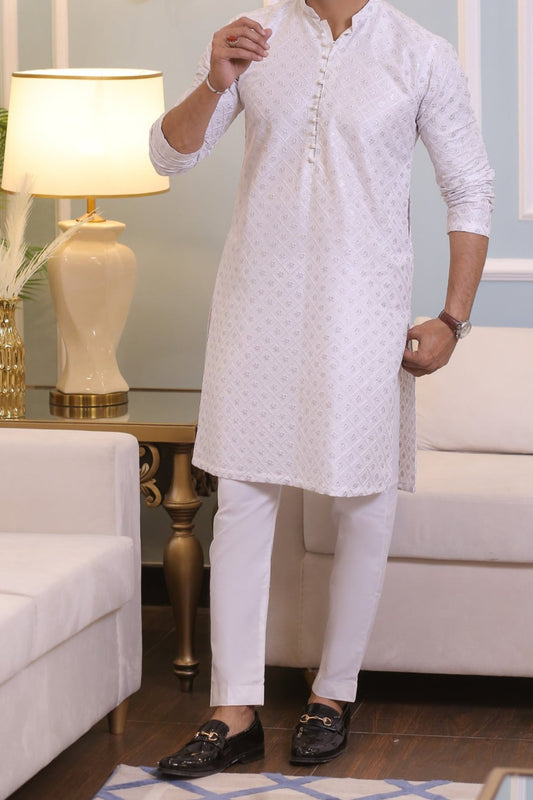 RSH Men's Kurta White