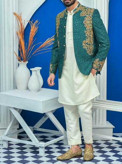 RSH 06 Green Prince Suits For Wedding
