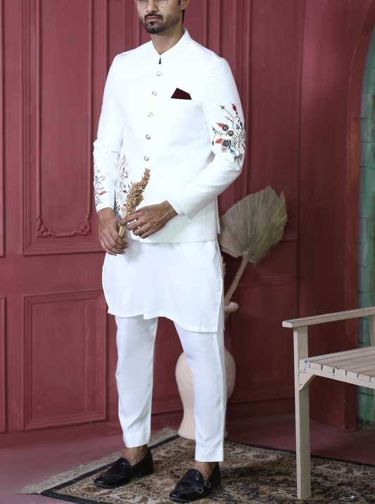 RSH 03 White Prince Coats Embroidered