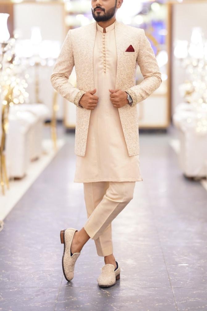 RSH 85 Long Prince Coat And Sherwani For Wedding
