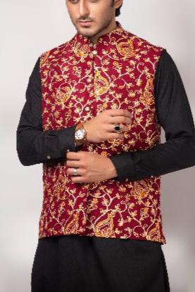 RSH Waistcoat Mens Maroon